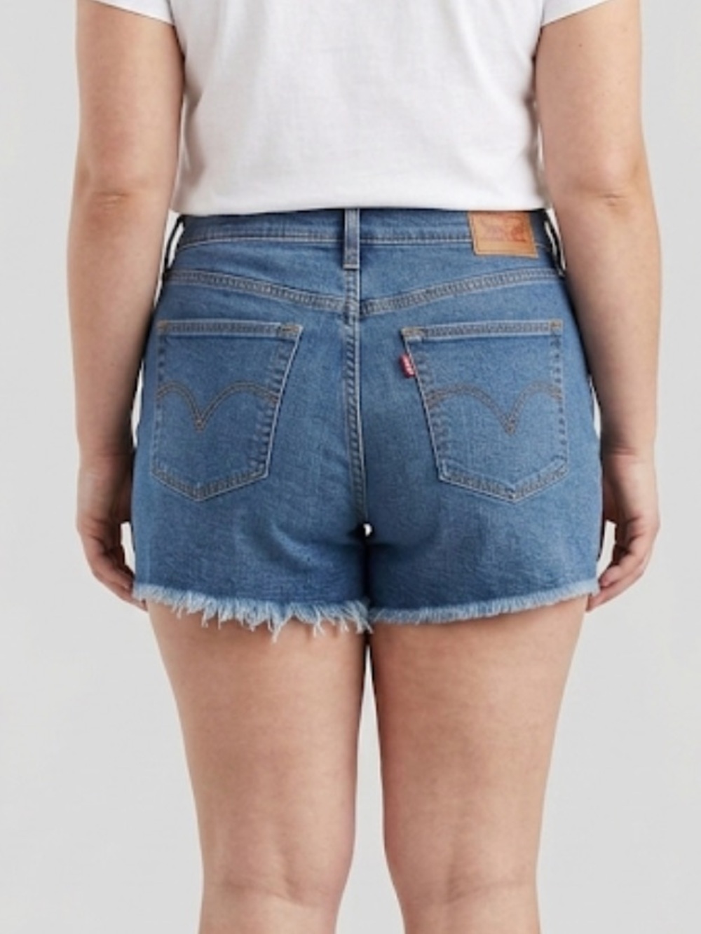 Levi's Blue Jean Shorts Raw Hem Cut-Off